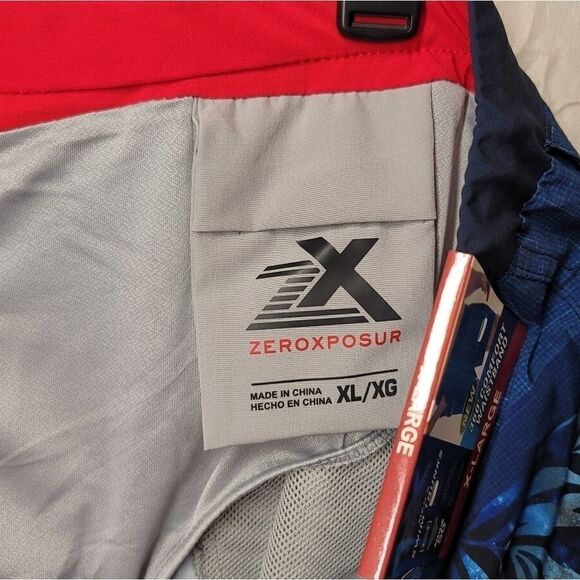 Zeroxposur Mens swim trunks XL blue & red - Picture 13 of 14